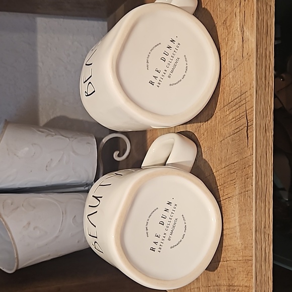 Rae Dunn Beauty & Beast Pottery Mugs - Picture 2 of 3